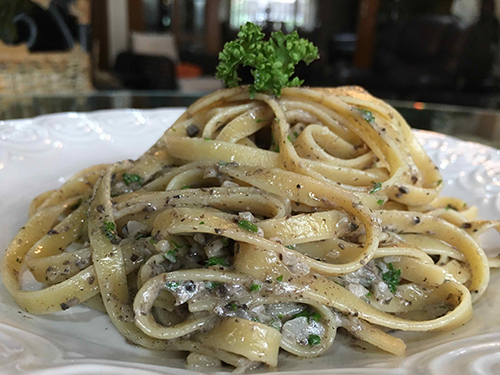 tagliatelle with truffle sauce